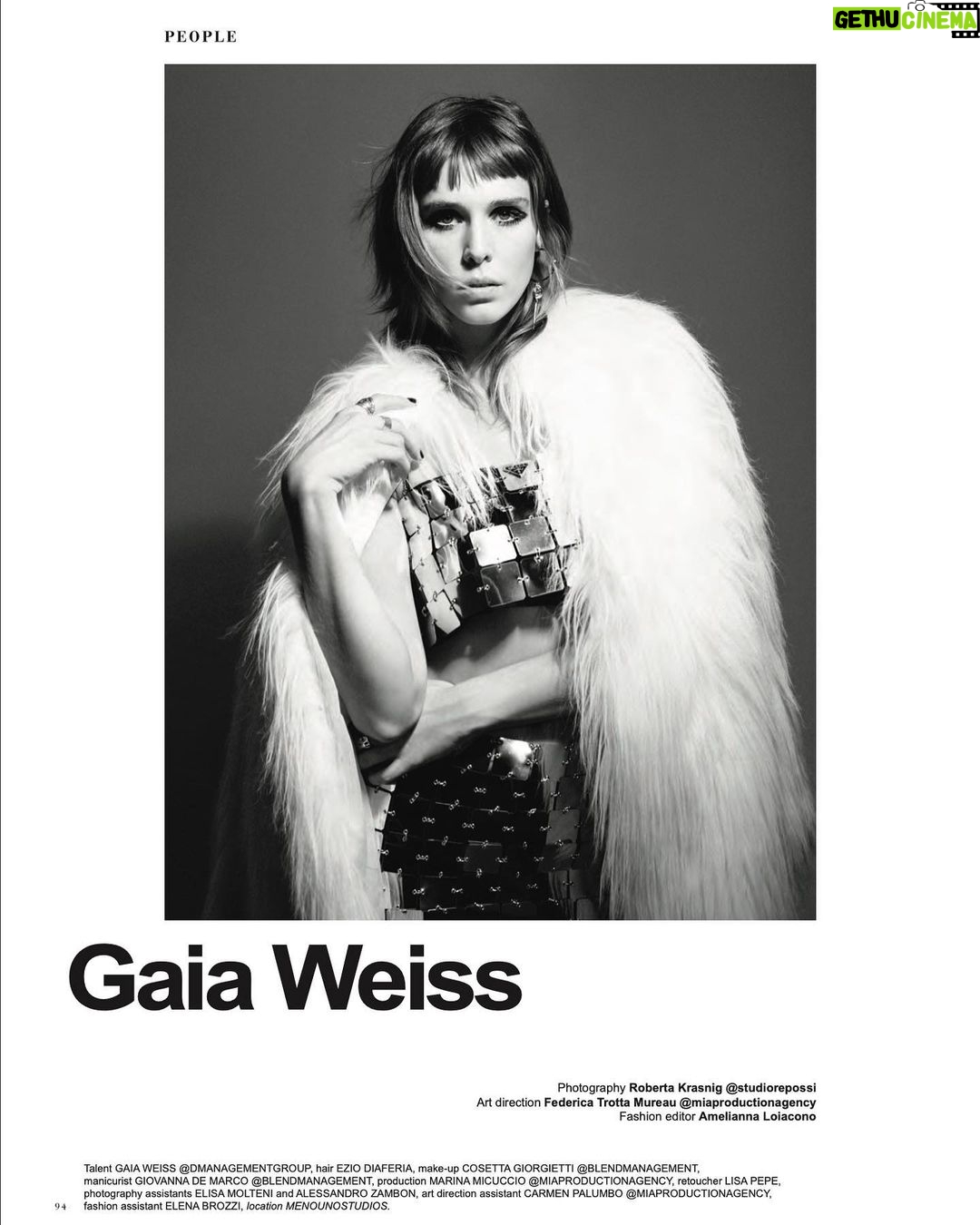 Gaia Weiss Instagram - Talking about past present and future, roots, inspiration, “Marie-Antoinette”, and cinema in general with @renatagorreri for @mialejournal