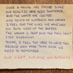 Gaia Weiss Instagram - Over a month has passed since our realities have been shattered, and the world has ignited. One month of numbness and nausea. I feel for the ones we have lost on both sides of the border. The wound is deep and the pain won’t stop overnight. Today I feel the urge to write this Because now more than ever we need to remember Our light, our love, our humanity. Let us not give in to terror, Let’s stay civilised, And let’s value considerate and measured speeches. Let us regain our human Solidarity.