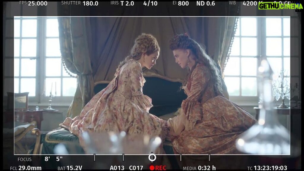 Gaia Weiss Instagram - Fifty Shades of Du Barry 💥 It’s time to tune in for 2 new episodes of « Marie Antoinette » @canalplus