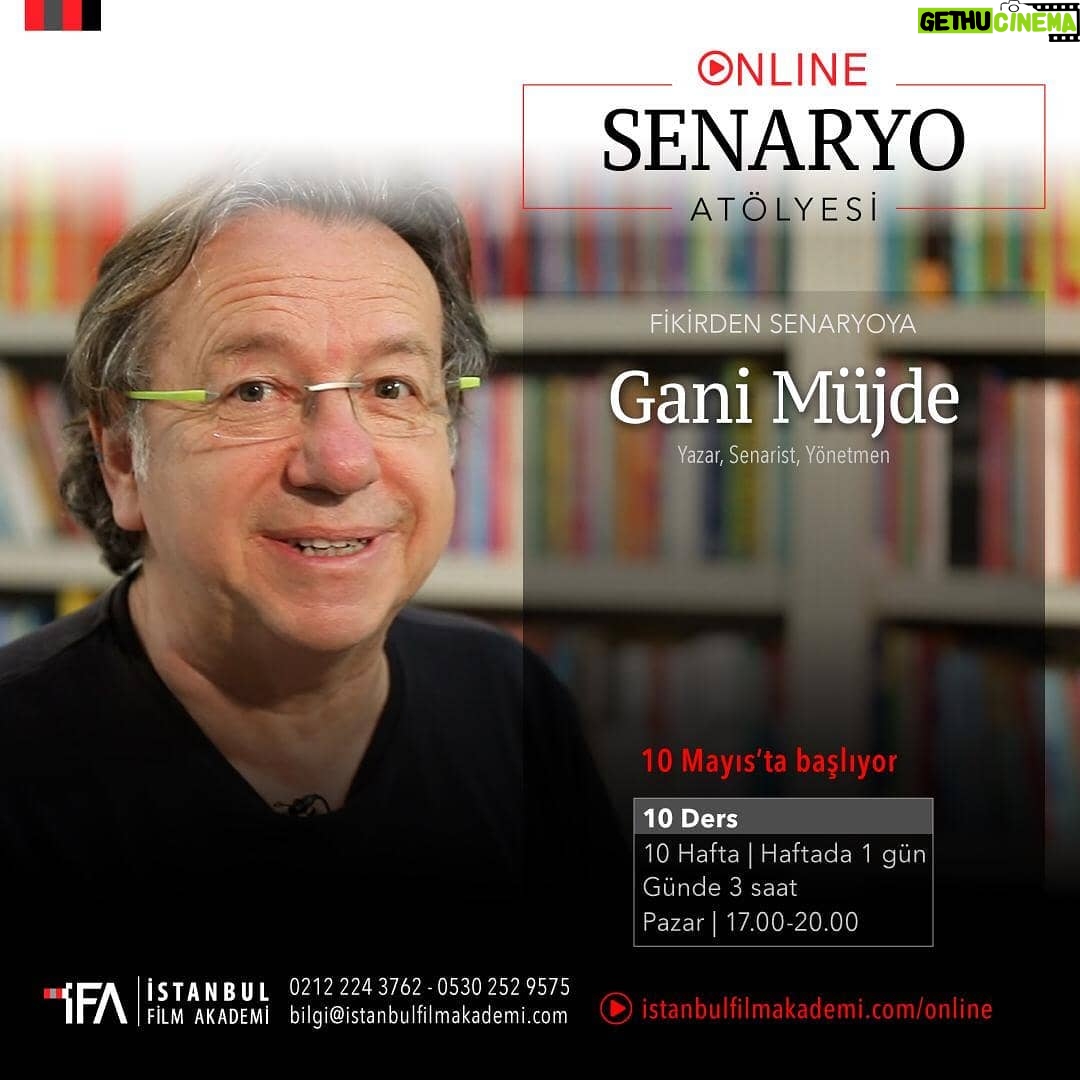 Gani Müjde Instagram - İstanbul Film Akademisi'nin online eğitimine haftaya Pazar günü başlıyorum. Fikirden;senaryoya adlı atölyemizin kontejanı doldu aslında ama benim kendi takipcilerime de son bir duyuru yapmadan derslere girmek içimden gelmedi.Müracaat:IFA...