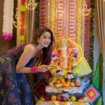 Garima Chaurasia Instagram - My gannu♥️🙏🏻🥹 Ganpati Bappa Morya 💐 #gimaashi #ganesha #ganpatidecoration #bappa #ganeshchaturthi #gimaians