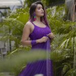 Garima Chaurasia Instagram - Just looking like a wOW! In this JAAMUN purple color 🤪Kuch toh baat hai is colour me😍💜 Outfit: @lucknow_i_chikan #gimaashi #gimaians