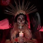 Garima Chaurasia Instagram - 🧛‍♀️💀 SKULL QUEEN 💀🧛‍♀️ 🎃 Happy Halloween 🎃 . . My 2nd Makeup look💁🏻‍♀️😬 How’s the look guys? . Last one is my fav👻 . PS: it was so tough for me to paste these big size rhinestones on face 🙆🏻‍♀️ Still I managed some how😅 Meri thodi Bht face art skills🙈 Makeup & edit by : 💁🏻‍♀️ 📸: @nitin_.1610 #halloween #halloweenmakeup #faceart #gimaashi #facepaint #gimaashi #gimaians #halloween2023 #skull #skullqueen