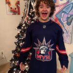 Gaten Matarazzo Instagram - Super excited to see the @NYRangers are bringing back the Liberty reverse retro jersey for this year’s quest for the cup, GO RANGERS!
