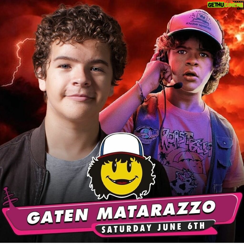 Gaten Matarazzo Instagram - So excited to be participating in @galaxyconlive on June 6! All of my proceeds are going to @ccd_smiles. There’s going to be a special T-shirt available too!