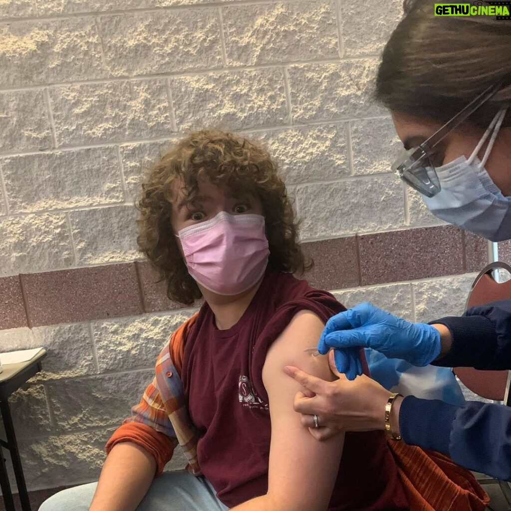 Gaten Matarazzo Instagram - Round two! Fully vaccinated! If you’re in the Atlantic City NJ area please go to the Atlantic City Convention Center to get your vaccinations. They’re accepting walk in’s!!!! It’s so easy and so quick. Let’s all do our part to fight back against COVID-19. Wear a mask. Get vaccinated. Socially distance. Wash your hands. If not out of concern for yourself, than out of concern for those around you. You can make a serious difference. #acmegasite