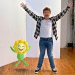 Gaten Matarazzo Instagram - #ad Chilling with my #PokemonGO lookalike. I can’t help but smile when Sunflora’s around! Who’s your Pokémon GO lookalike?