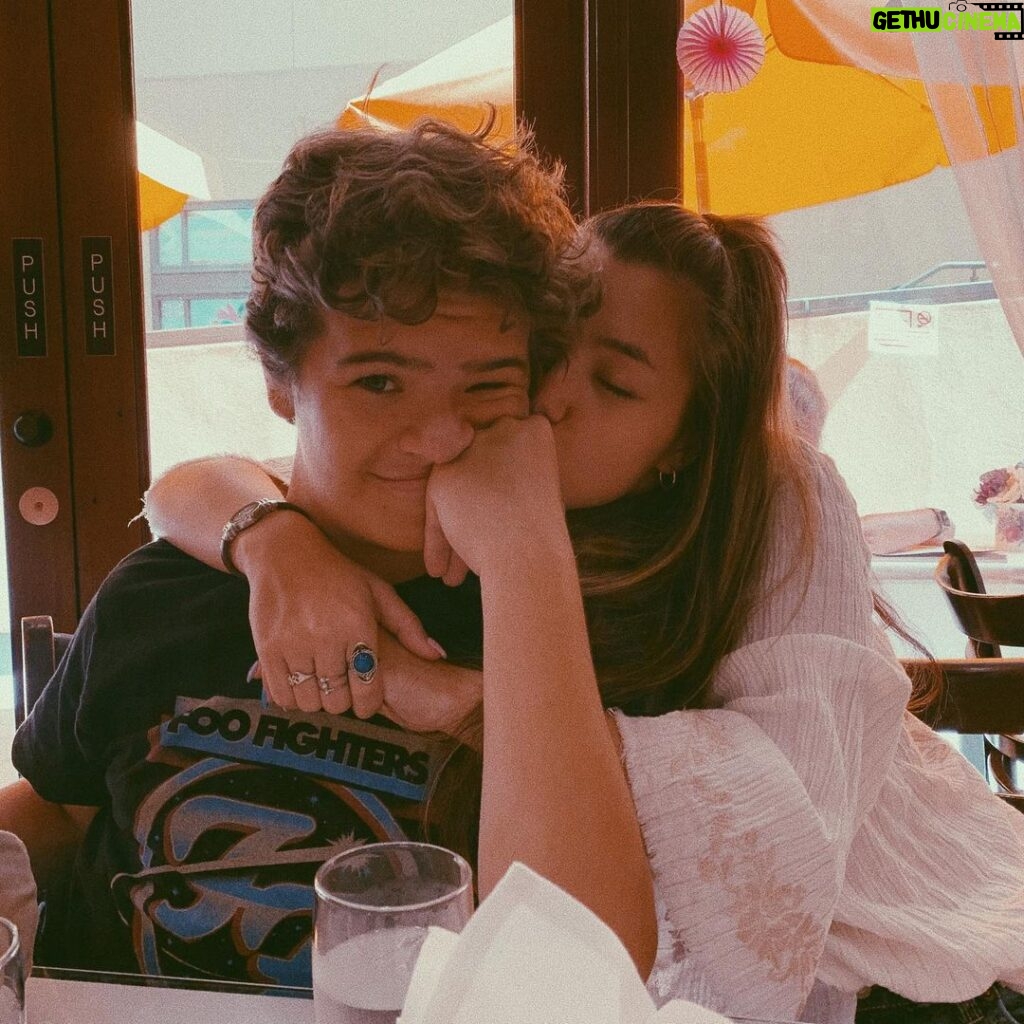 Gaten Matarazzo Instagram - Happy 17th to this love. The past year and a half with you has been the best year and a half of my life. You light up my day and every room you walk in. Happy Birthday bubba bear. Love you