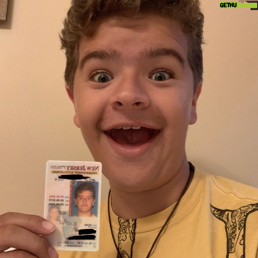 Gaten Matarazzo Instagram - Did it! Also yes I reposted with my info blocked out because I’m stupid and didn’t do it before👍
