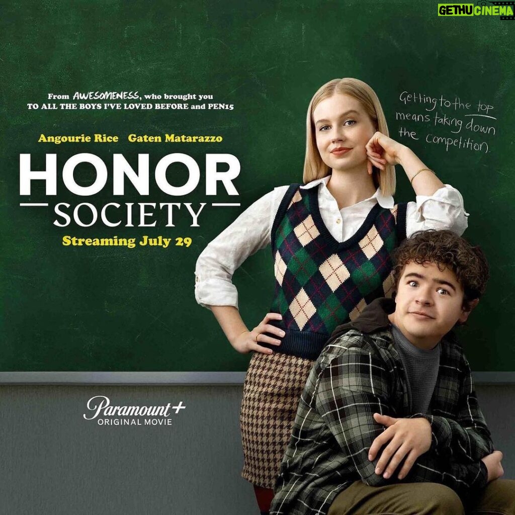Gaten Matarazzo Instagram - YOU GUYS! Honor Society is out tomorrow on @paramountplus and I can’t friggin wait! This was so fun to make and I’m so excited for you guys to see it. “Love you! Mean it!” (You’ll get that reference when you watch it.)