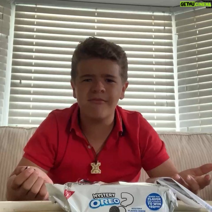 Gaten Matarazzo Instagram - #ad @oreo asked me to try to solve the #MysteryOreo flavor. I took my best guess but I’m calling in reinforcements. I challenge the hilarious @terrycrews to take a stab at it. Think you might have what it takes to solve the mysterious flavor when it hits shelves starting September 16? Learn more and submit your guess for a chance to win at www.MysteryOREO.com. No purchase necessary to enter. #sweepstakes