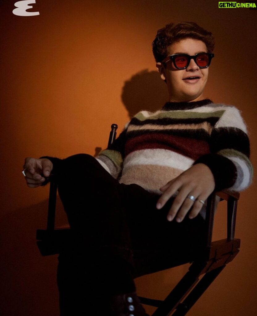 Gaten Matarazzo Instagram - Great chat with @brady_langmann2 for @esquire New York City, N.Y.