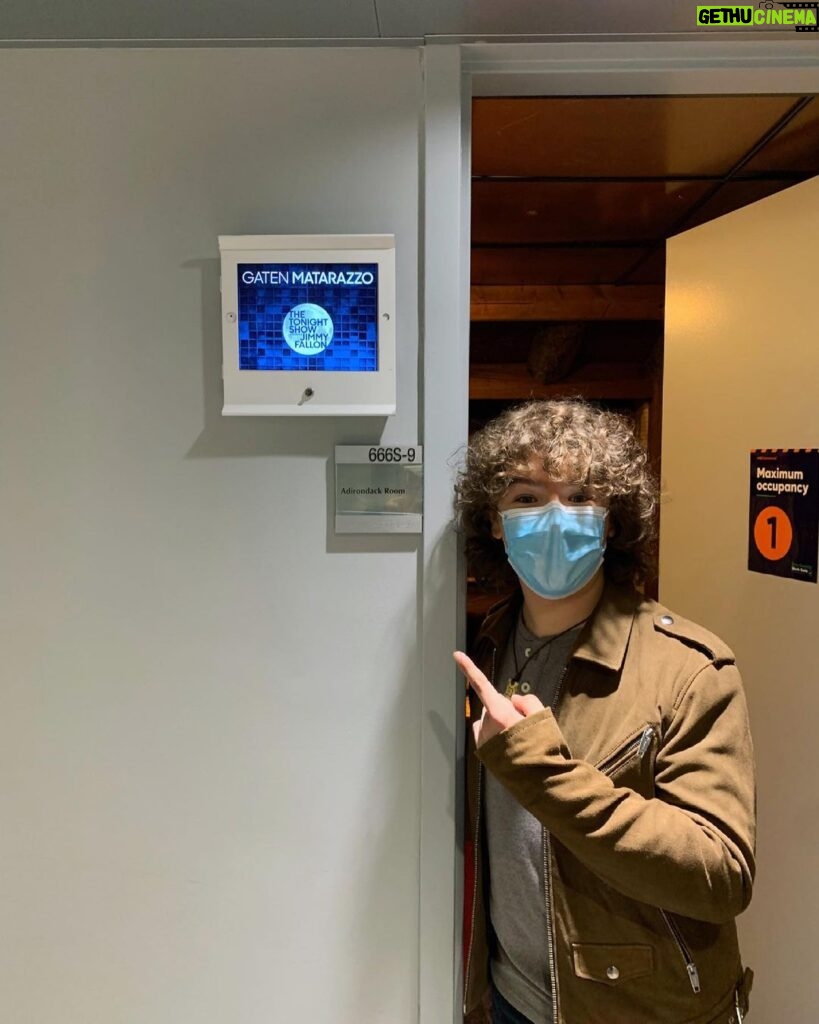 Gaten Matarazzo Instagram - Tune into @fallontonight - always love to see @jimmyfallon! Also got to socially distant hang with the king of Staten Island Pete Davidson. SEASON 2 OF PRANK ENCOUNTERS OUT NOW!!! @netflix