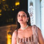 Gauahar Khan Instagram - Host 🤍 with my sweetheart @huseinkk 🌸 Styled : @devs213 assisted by @krutikaa_sharma Outfit : @masumimewawallaofficial Jewellery: @bharatsonsjewellers #reelsinstagram #jodhpur #host #weddings Umed Bhawan Palace( Jodhpur)