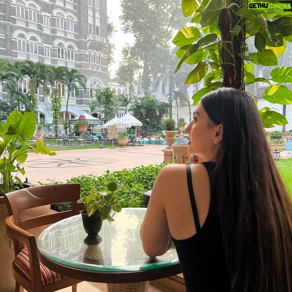 Gauahar Khan Instagram - Chai time ☕️ The Taj Mahal Palace, Mumbai