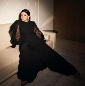 Gauahar Khan Instagram - Black Magic 🖤 

Outfit : @aanchalvijaywargi 
Earring : @h.ajoomal 
Styling : @devs213 assisted by @krutikaa_sharma 
Clicked : @visualaffairs_va