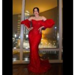 Gauahar Khan Instagram - ❤️ Outfit : @nourbyneharika Earring : @goldenwindow Styled by : @devs213 Assisted by : @krutikaa_sharma 📸 : @ehtasham_saeed Dubai, United Arab Emirates