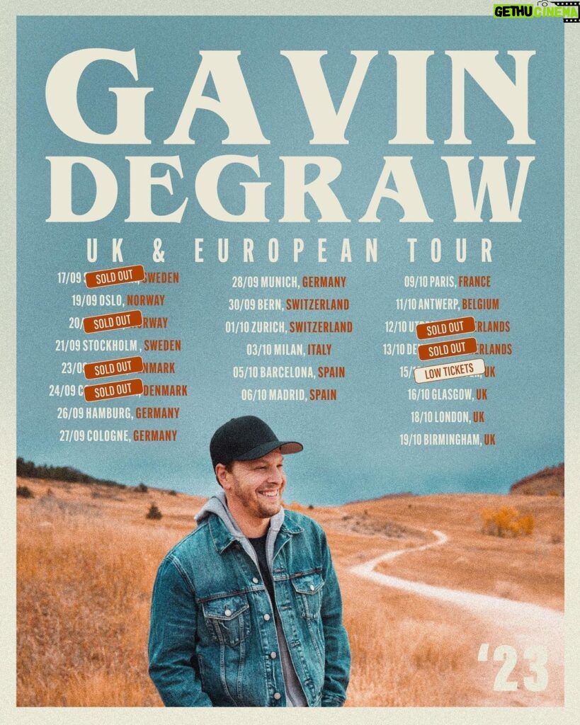 Gavin DeGraw Instagram - Low ticket warning for Manchester.⚠️ Can't say I didn’t warn you! 🎟️: GavinDeGraw.com