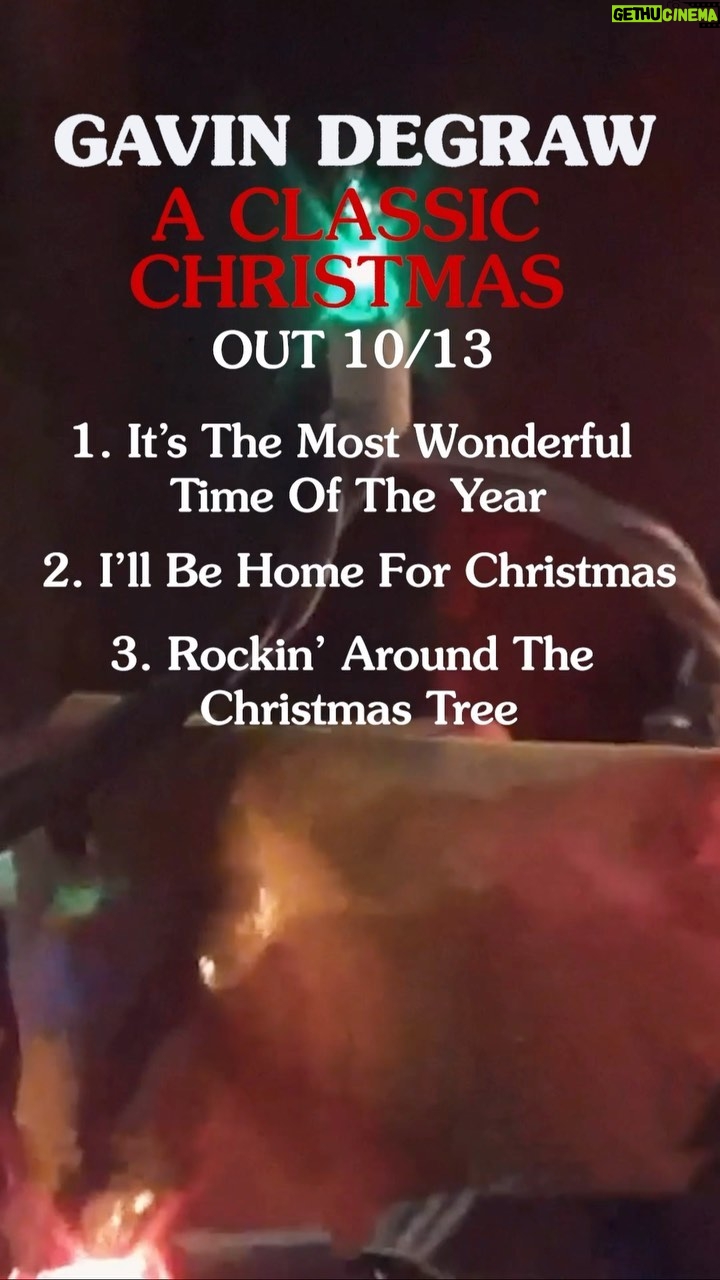 Gavin DeGraw Instagram - “A Classic Christmas” is out TONIGHT! Which song are you most excited to hear?
