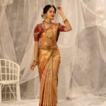 Gayathri Sri Instagram - Bridal #2... . Makeup by:@mystylemakeover_studio . FT:@gayu_sri_offl . Shotby:@vdop_photography . Saree:@mylaikumaran . Saree drape:@style_with_anbu . Blouse:@kavyavigneshofficial . Hairdo:@mahi_hairdo . Jewel:@krishya_bridal_collections . #vdopphotography #portrait #traditional #beauty #bridalmakeup #bridallook #beautyshots #portraitphotography #chennaimodels #chennaifashiondesigner #fashionstyle #love #model #instagram #bridalsarees #outfit #stylish Chennai, India
