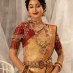 Gayathri Sri Instagram - Bridal #2... . Makeup by:@mystylemakeover_studio . FT:@gayu_sri_offl . Shotby:@vdop_photography . Saree:@mylaikumaran . Saree drape:@style_with_anbu . Blouse:@kavyavigneshofficial . Hairdo:@mahi_hairdo . Jewel:@krishya_bridal_collections . #vdopphotography #portrait #traditional #beauty #bridalmakeup #bridallook #beautyshots #portraitphotography #chennaimodels #chennaifashiondesigner #fashionstyle #love #model #instagram #bridalsarees #outfit #stylish Chennai, India