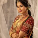 Gayathri Sri Instagram - Bridal #2... . Makeup by:@mystylemakeover_studio . FT:@gayu_sri_offl . Shotby:@vdop_photography . Saree:@mylaikumaran . Saree drape:@style_with_anbu . Blouse:@kavyavigneshofficial . Hairdo:@mahi_hairdo . Jewel:@krishya_bridal_collections . #vdopphotography #portrait #traditional #beauty #bridalmakeup #bridallook #beautyshots #portraitphotography #chennaimodels #chennaifashiondesigner #fashionstyle #love #model #instagram #bridalsarees #outfit #stylish Chennai, India
