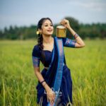 Gayathri Sri Instagram - 💙 Outfit @ledarla_design_studio Photography @daviddanield11 Mua @inja_makeup_studio #gayusri
