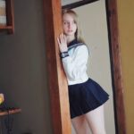 Gemma Louise Instagram - 毎日雨だね。。#制服 #セーラー服 #モデル #コスプレ #ポートレート