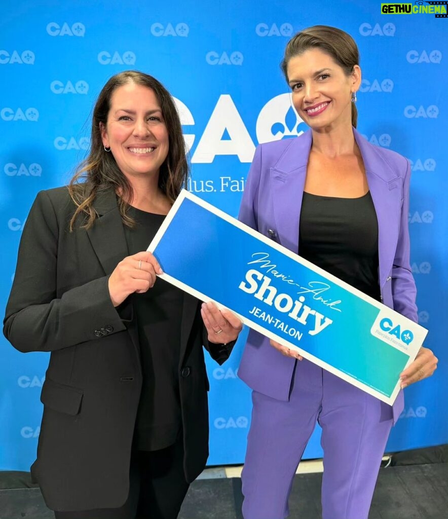 Geneviève Guilbault Instagram - Bienvenue @marie.anik_shoiry! 💙 Notre excellente candidate de la @coalition_avenir_quebec dans #JeanTalon! Sainte-Foy, Quebec
