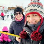 Geneviève Guilbault Instagram - On joue dehors même s'il fait froid! 🎣 Village Nordik du Port de Québec