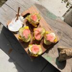 Genevieve Kang Instagram - when the actor becomes craft services / somewhere on an island catering your commercial shoot. Bowen Island, British Columbia