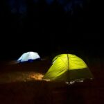 Genevieve Kang Instagram - earthing pods in the night. Saltspring Island