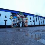 Genka Instagram - Huge ass graffiti of @aryhmofficial Thanks 🙏 Riku, Big Mora, Sboy and Sim Kares #telliskivi