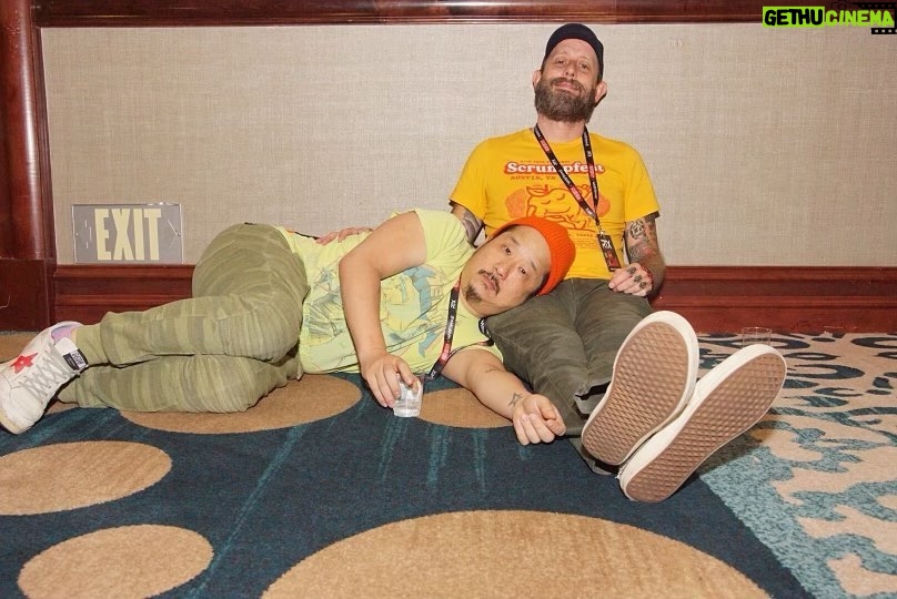 Geoff Ramsey Instagram - Two hard-working boys all tuckered out. #rtxaustin