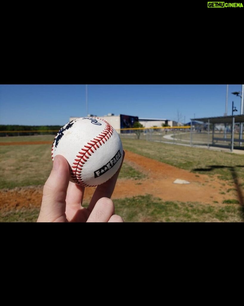 Geoff Ramsey Instagram - These comment leavers scrumped the baseballs that were hit by Geoff so far we couldn’t find them. Set a alarm for FRIDAY APRIL 22nd at 10am cst and head to store.roosterteeth.com to buy your very own baseball and hope to get one signed with Geoff’s signature paint bat! HOME RUN