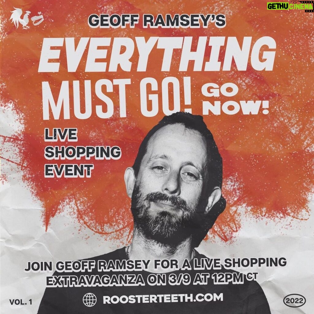 Geoff Ramsey Instagram - Everything must go! Go now!