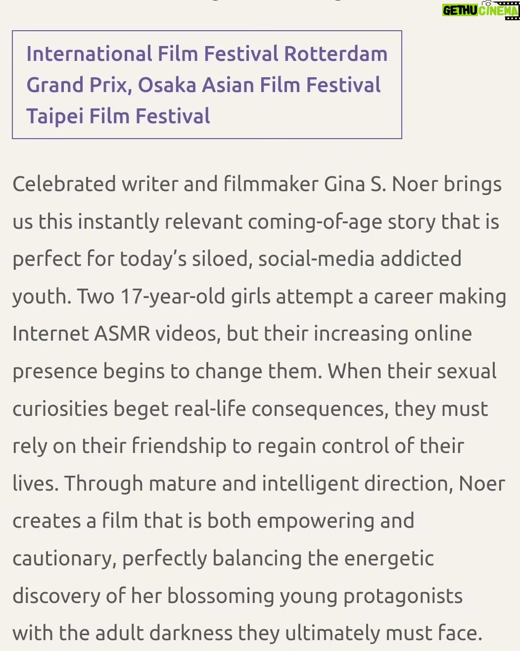 Gina S. Noer Instagram - Like & Share goes to Hong Kong Asian Film Festival! @bc.hkaff 🇭🇰 Bersyukur sekali karena masih ada kesempatan untuk dapat melihat, mendengar, dan merasakan kisah Lisa & Sarah di layar internasional, dan kali ini perjalanan mereka sampai di Hong Kong! 🎬 Film Like & Share dapat kamu tonton di @bc.hkaff pada: 24 Oktober 07:20 PM Broadway Cinematheque - Prosperous Garden, 3 Public Square Street, Yaumatei (House 4) 29 Oktober 03:45 PM Palace IFC - Podium L1, IFC Mall, 8 Finance Street, Central (House 4) Informasi pembelian tiket di https://bit.ly/HKAFF2023_ticketing #WahanaKreator #Starvision #FilmLikeAndShare #香港亞洲電影節2023 #HKAFF2023 #HKAFF20 -- Like & Share goes to Hong Kong Asian Film Festival! @bc.hkaff 🇭🇰 So grateful that we have the opportunity to See, Hear and Feel Lisa & Sarah's story on the international screen, and this time their journey reaches Hong Kong! 🎬 You can watch Like & Share at @bc.hkaff on: October 24 07:20 PM Broadway Cinematheque - Prosperous Garden, 3 Public Square Street, Yaumatei (House 4) October 29 03:45 PM Palace IFC - Podium L1, IFC Mall, 8 Finance Street, Central (House 4) Ticket purchasing information at https://bit.ly/HKAFF2023_ticketing #WahanaKreator #Starvision #FilmLikeAndShare #香港亞洲電影節2023 #HKAFF2023 #HKAFF20