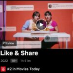 Gina S. Noer Instagram - Who's that girl? 🫶 Like & Share. Nomer 2 di @netflixid per malam ini. Alhamdulillah. We are so grateful. Thank you 🍒❤️✨ #filmLikeandShare