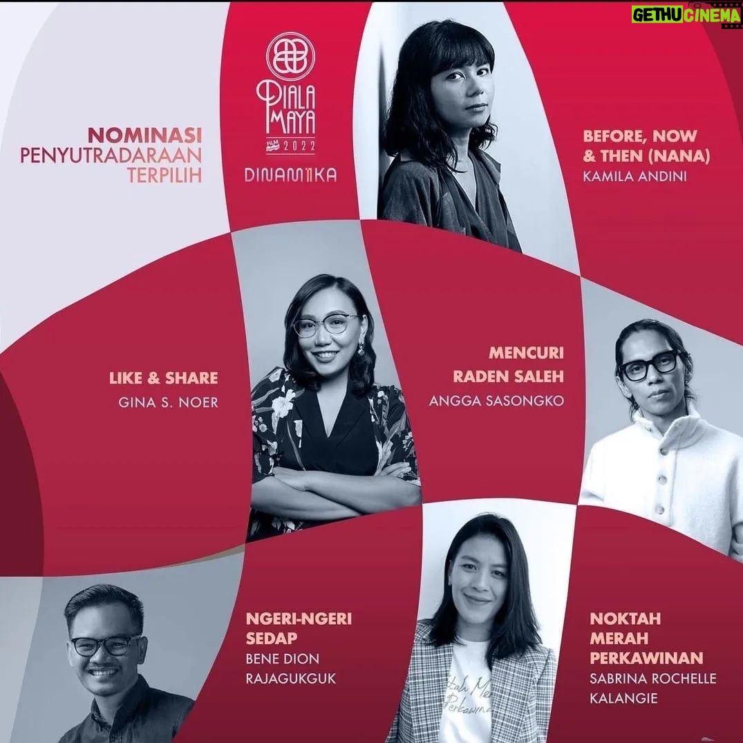 Gina S. Noer Instagram - Senang sekali atas apresiasi dari @pialamaya untuk Like & Share dengan 11 nominasi nominasi Piala Maya 2023! 💙 Terima kasih telah melihat, mendengar & merasakan kisah explorasi Lisa & Sarah 🤞🏻 Selamat untuk seluruh kru, pemain, dan nomine Piala Maya 😍 #PialaMaya2022 #DINAM11KA #PM11