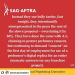 Ginger Gonzaga Instagram - Grateful to our @sagaftra #negotiating committee for not collapsing to text book b.s tactics and a bad deal. Shame on AMPTP. #sagaftra