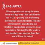 Ginger Gonzaga Instagram - Grateful to our @sagaftra #negotiating committee for not collapsing to text book b.s tactics and a bad deal. Shame on AMPTP. #sagaftra