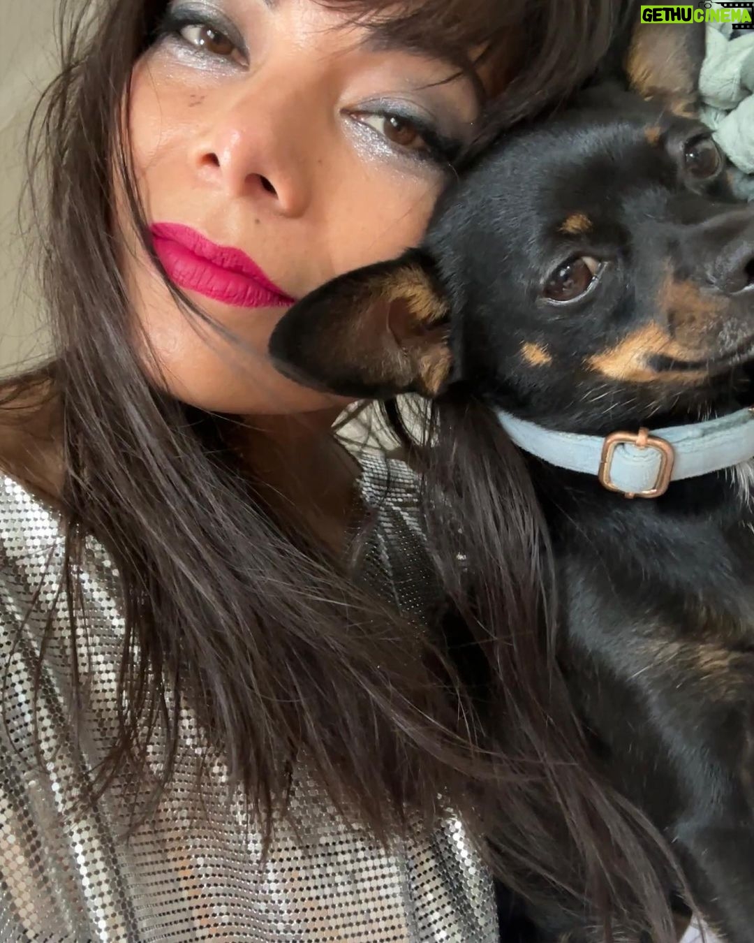 Ginger Gonzaga Instagram - Just my baby loving me. 🥰 Thank you forever @tobiessmalldogrescue