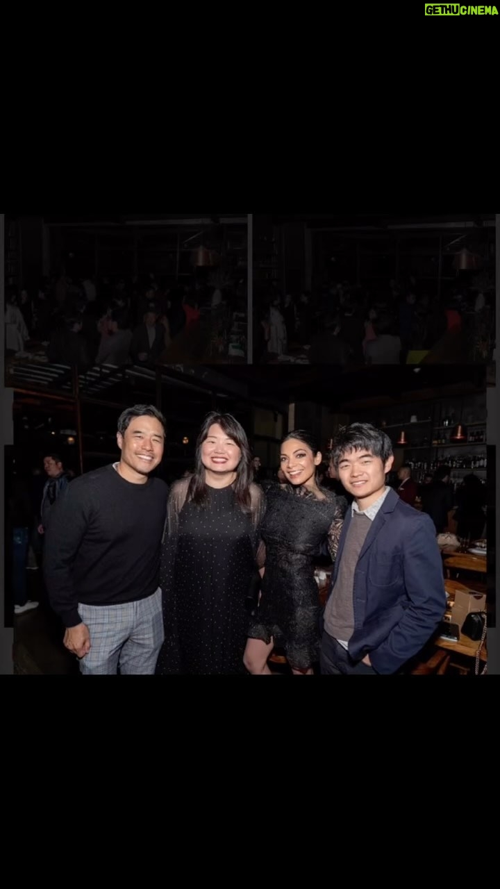 Ginger Gonzaga Instagram - A series of photos from @goldhouseco’s Artists and Athletes and Activists dinner for #A100 #goldgala where we it looks like we’re attempting to recruit the lovely @definitelynotbenwang into a cult, plus…cupcakes. Styled by @jennifer.fein Make up @harperartist 👗 @steven_khalil #goldhouse #a100