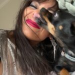 Ginger Gonzaga Instagram - Just my baby loving me. 🥰 Thank you forever @tobiessmalldogrescue