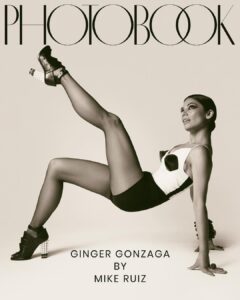 Ginger Gonzaga Instagram - @photobookmagazine out today! Such a treat to work with some wonderful artists! Link in story! 📸 @mikeruizone 👗 @jennifer.fein 💄 @rpromakeupartist 💇‍♀️ @dickycollins pro hair flipper as well! 🖤🤍🖤🤍🖤🤍🖤🤍🖤🤍 #photobook #fashion