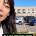 Ginger Gonzaga Instagram - At The Pentagon hoping to find all the hidden alien life forms and finally be reunited with my family. #aliens #thepentagon #ufos #ufo
