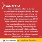 Ginger Gonzaga Instagram - Grateful to our @sagaftra #negotiating committee for not collapsing to text book b.s tactics and a bad deal. Shame on AMPTP. #sagaftra