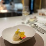 Gladys Lee Instagram - #uni is just my all time favorite 🫰🫰🫰 Uni carbonara from egg yolk with homemade spaghetti, one more please. Pork or pigeon for main course. And the carrot dessert was fun and tasty. @frassi_tw by chef @iacopofrassi #finedining #taipeifood #taipeifoodie #gourmet #gastronomy Frassi