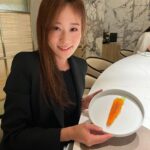 Gladys Lee Instagram - #uni is just my all time favorite 🫰🫰🫰 Uni carbonara from egg yolk with homemade spaghetti, one more please. Pork or pigeon for main course. And the carrot dessert was fun and tasty. @frassi_tw by chef @iacopofrassi #finedining #taipeifood #taipeifoodie #gourmet #gastronomy Frassi