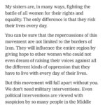 Golshifteh Farahani Instagram - I spent a month in the summer writing about the sense of belonging in exile. It was poetic, personal and not political. It was before Sep 13. Then I told @nytimes that I had to change it. It felt wrong to publish something that personal after what happened. I felt I had a different duty. To myself, my conscience and the people of Iran especially our own Generation Z. Then, again and again, the revolution kept getting more and more intense. So, I had to rewrite the article one more time. Every day, every week I could write a new article based on what is happening in Iran. This version was submitted 4 weeks ago. Yet it’s still accurate. I called out @michelleobama @oprah and all the feminists of the world, especially in the USA, for being too silent. My sisters fighting for freedom in the streets of Iran need your voices! They need the voice of the whole world.